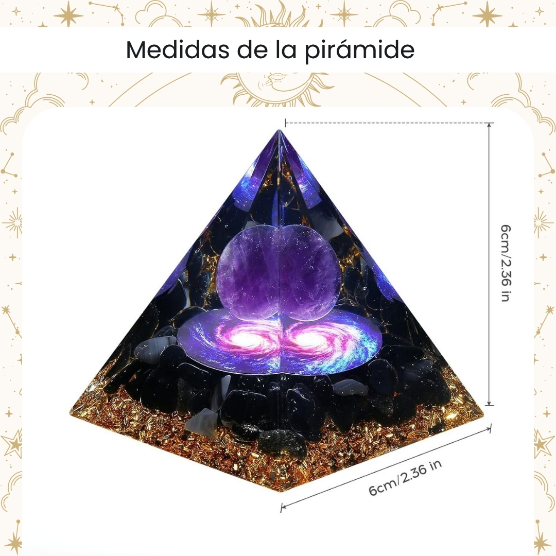 Miniatura 6 de PIRÁMIDE ENERGÉTICA CRISTAL Y AMATISTA